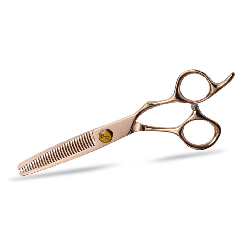 Foarfece de tuns din oțel Rose Gold 440C